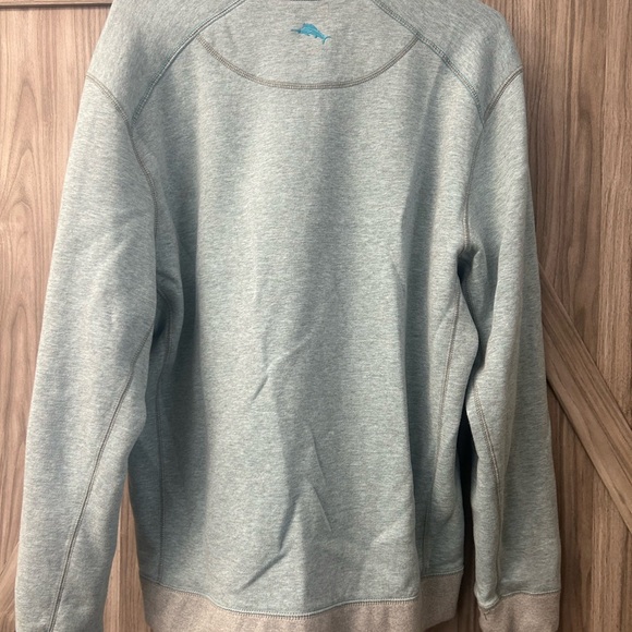 Tommy Bahama Aqua Quarter-Zip Pullover, reversible - Picture 4 of 4